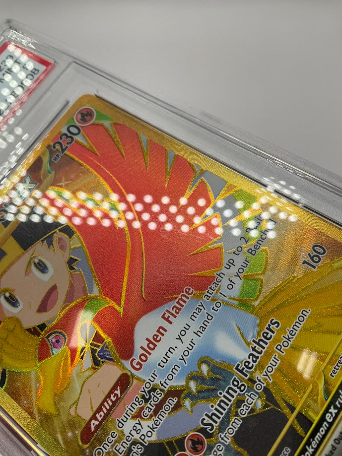 Ethan's Ho-Oh ex Pokemon Destined Rivals Hyper Rare #239 PSA 9