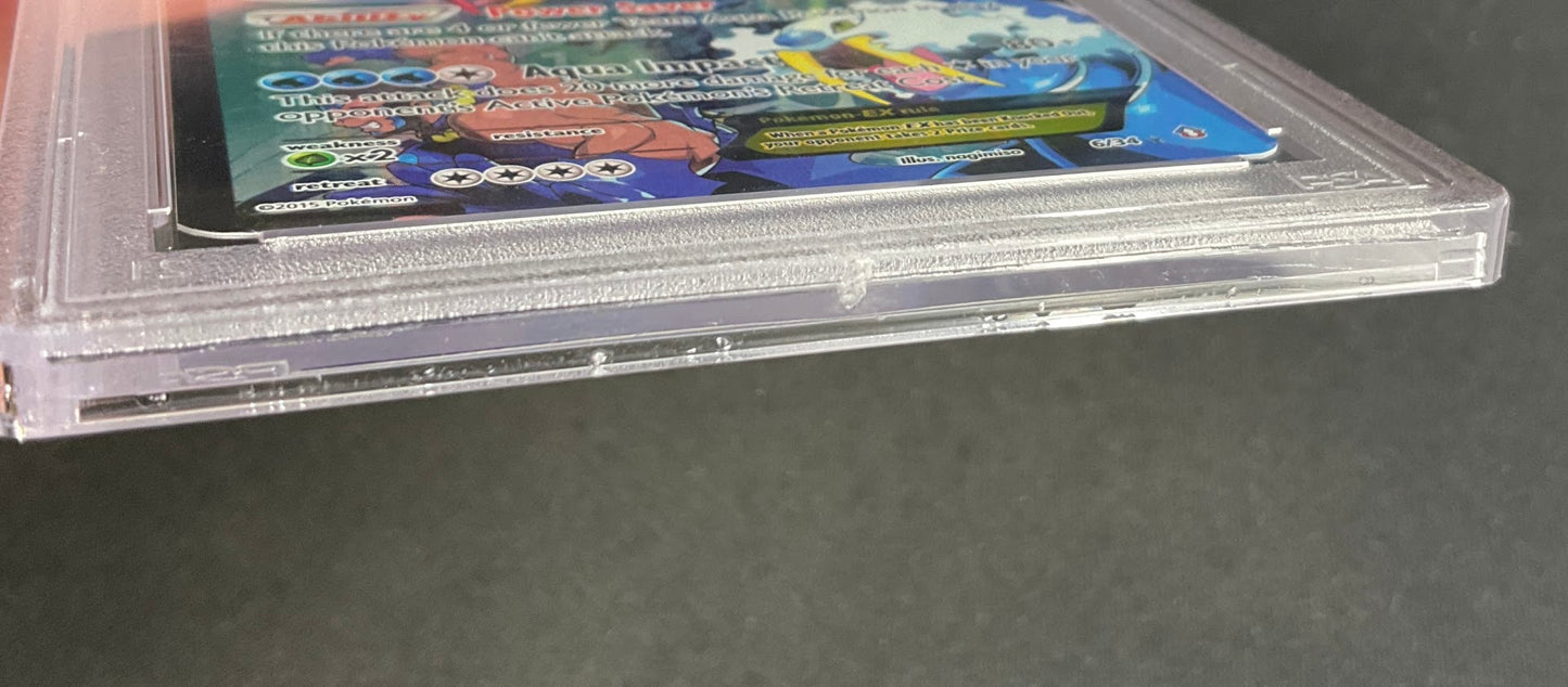 Team Aqua's Kyogre ex Pokemon Double Crisis Full Art #6 PSA 6