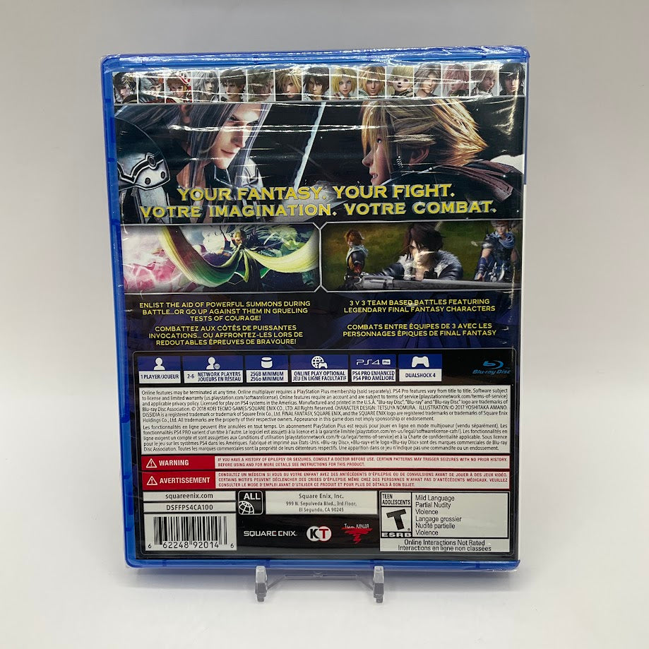 Dissidia Final Fantasy NT Playstation 4 Sealed