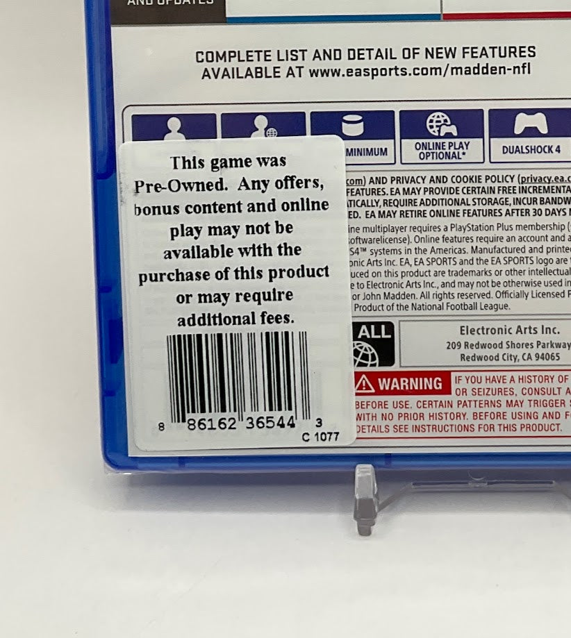 Madden NFL 19 Playstation 4 Sealed