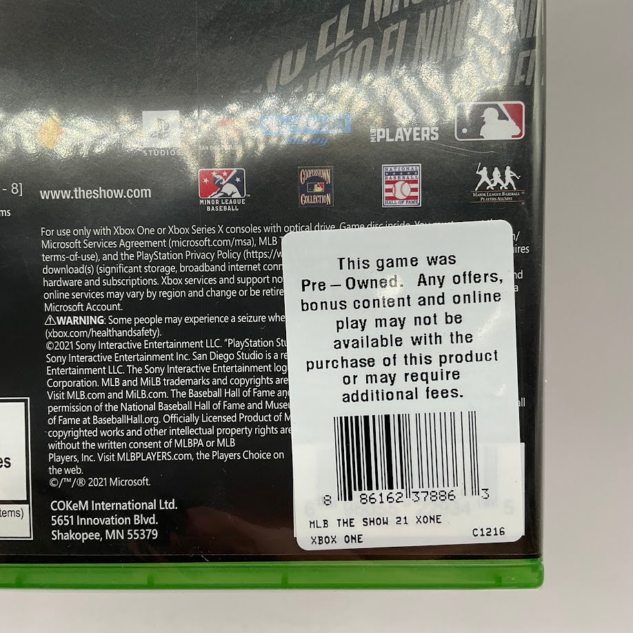 MLB The Show 21 Xbox One Sealed