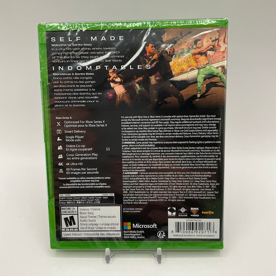 Saints Row Xbox Series X Sealed