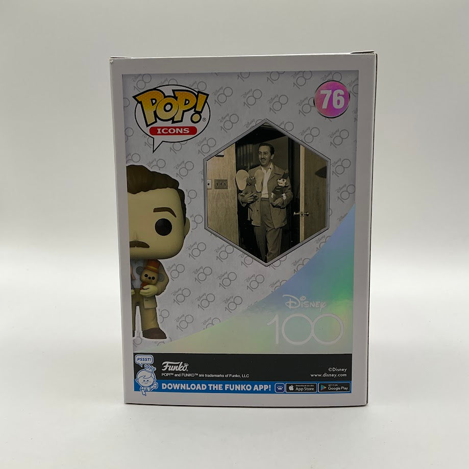 Walt Disney & Dumbo & Timothy Plush Funko Pop! Disney 100 #76