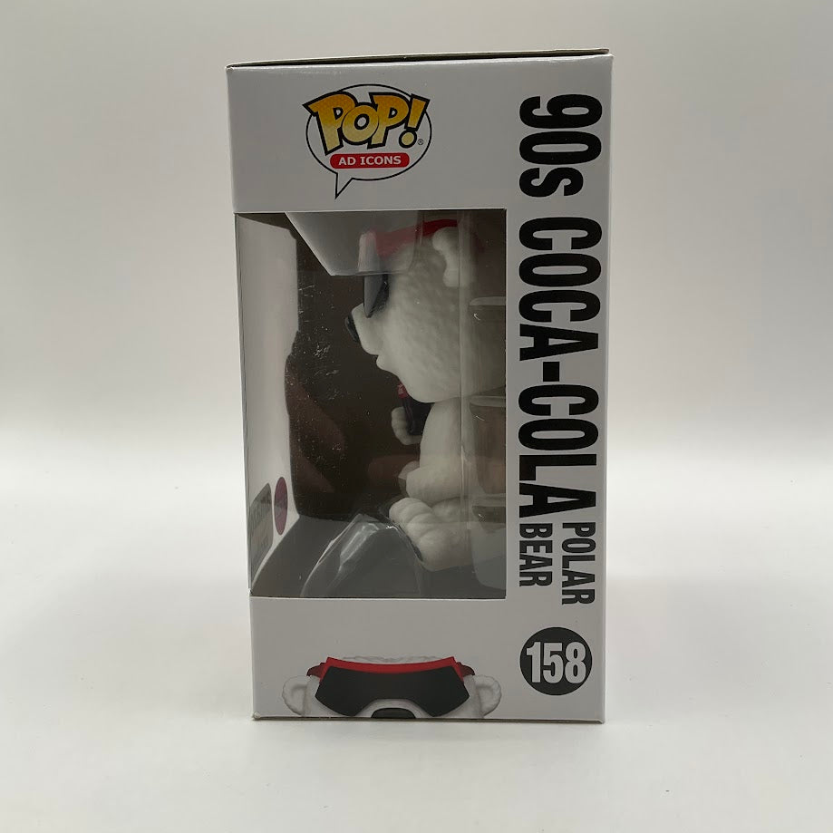 90s Coca-Cola Polar Bear Funko Pop! Ad Icon #158 Flocked Amazon Exclusive