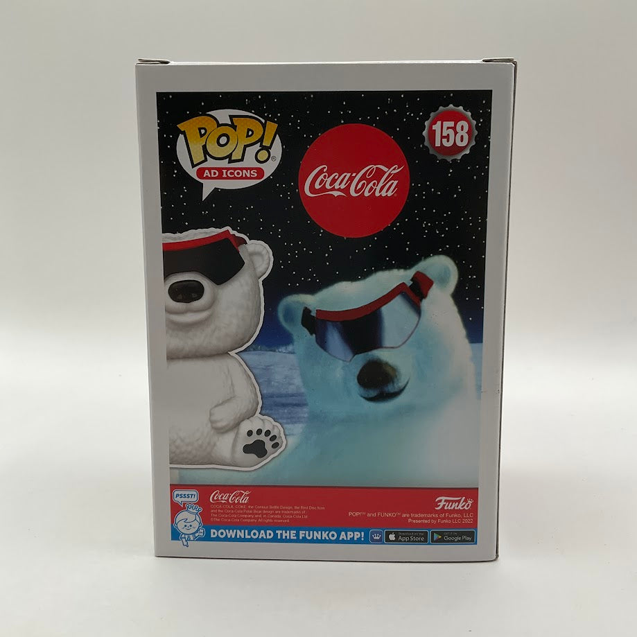 90s Coca-Cola Polar Bear Funko Pop! Ad Icon #158 Flocked Amazon Exclusive