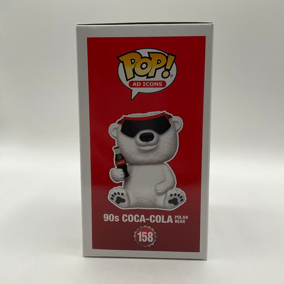 90s Coca-Cola Polar Bear Funko Pop! Ad Icon #158 Flocked Amazon Exclusive