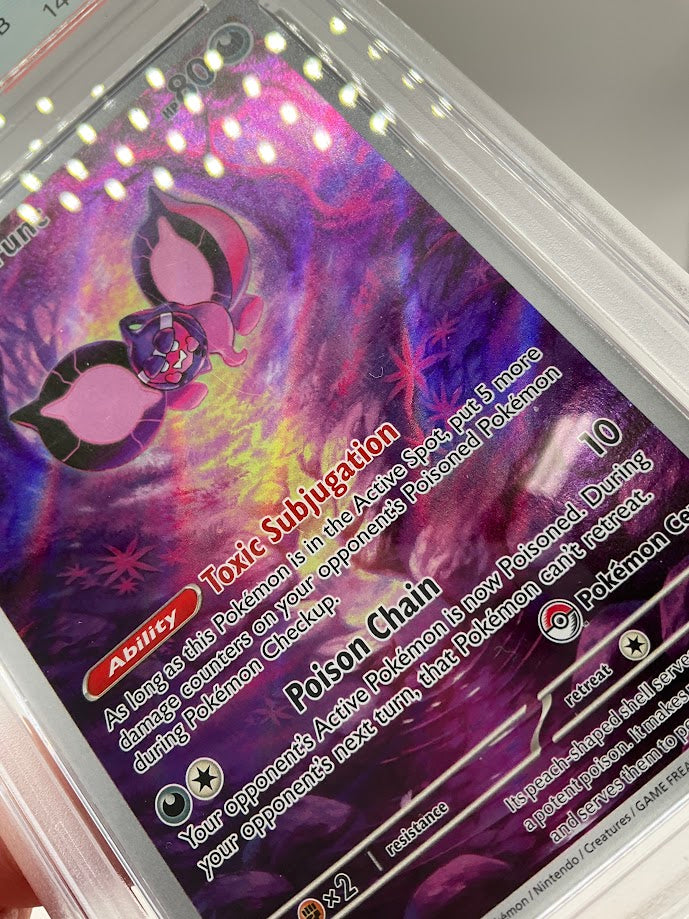 Pecharunt Pokemon Shrouded Fable Pokemon Center Elite Trainer Box #129 PSA 9