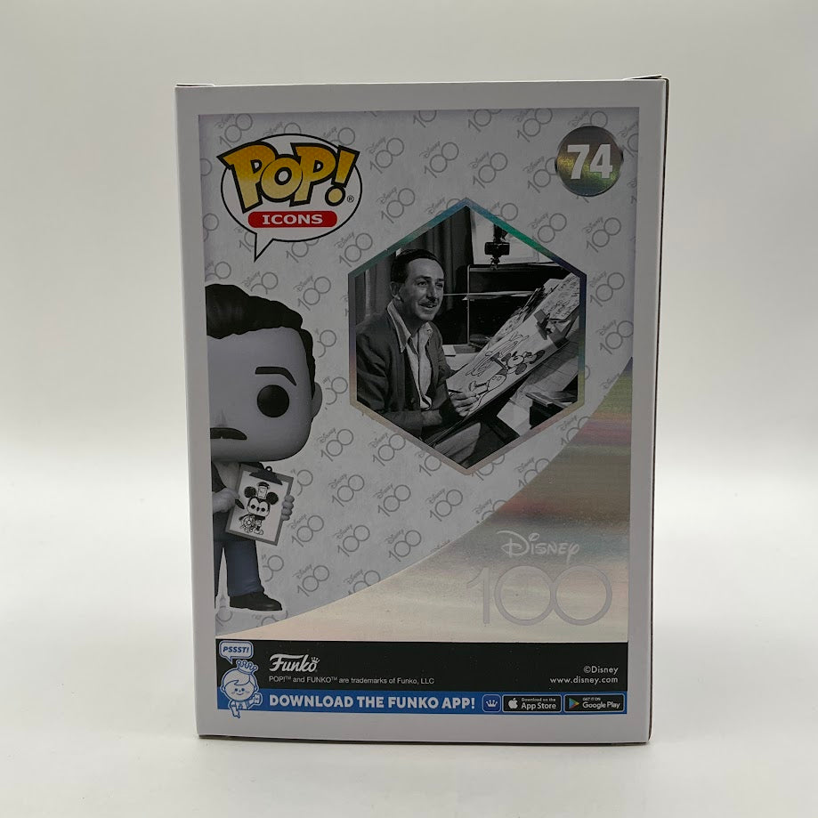 Walt Disney with Drawing Funko Pop! Disney 100 #74