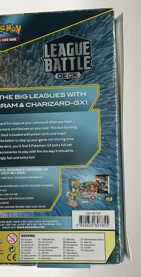 Pokemon: Reshiram & Charizard GX League Battle Deck *See Pictures for Details*