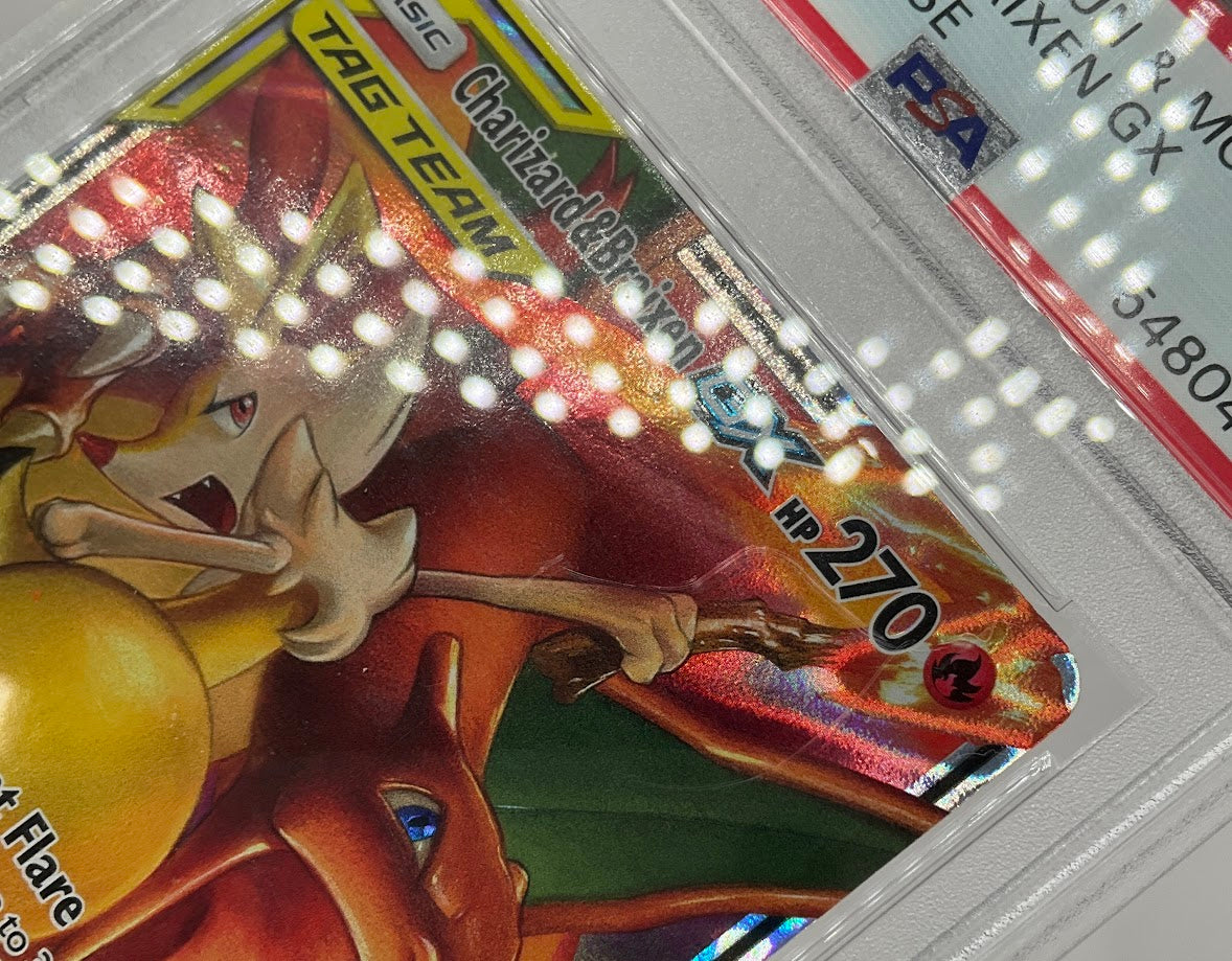 Charizard & Braixen GX Pokemon Cosmic Eclipse #22 PSA 9