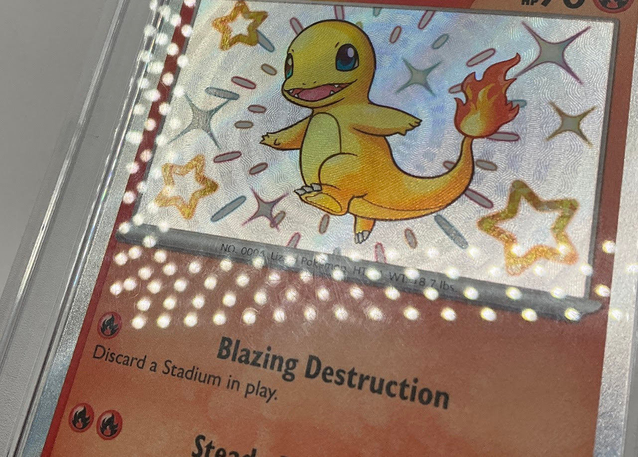 Charmander Pokemon Paldean Fates Shiny Rare #109 PSA 9