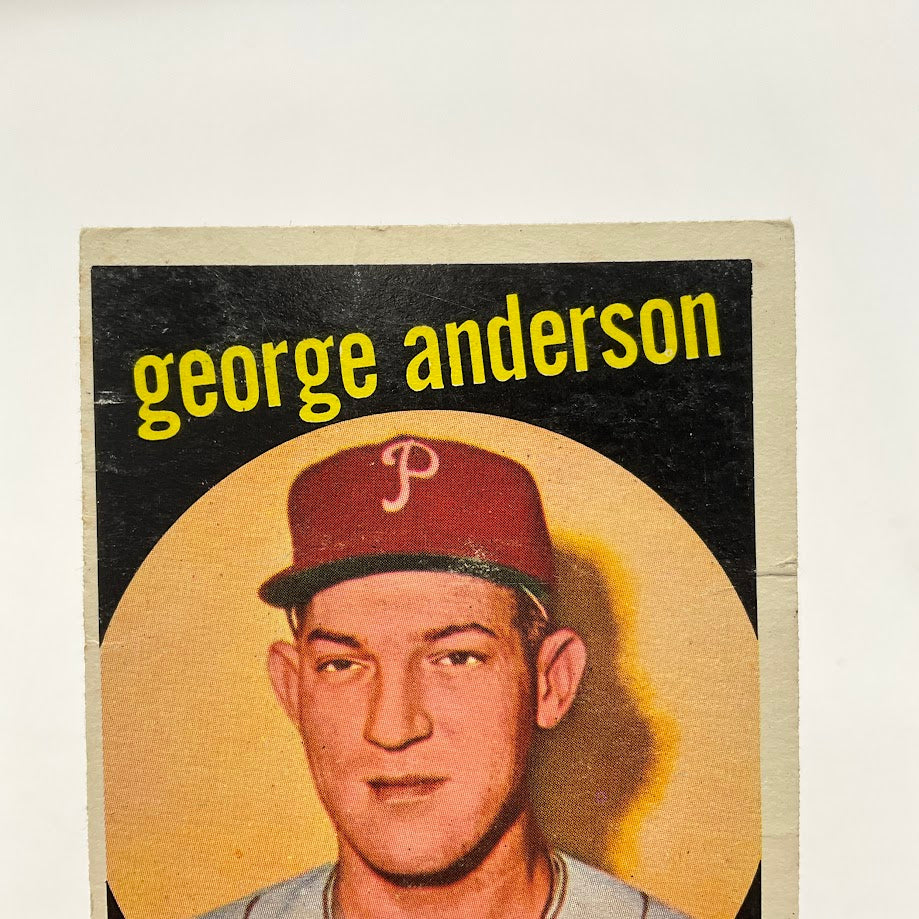 George Anderson 1959 Topps RC #338 Philadelphia Phillies VG