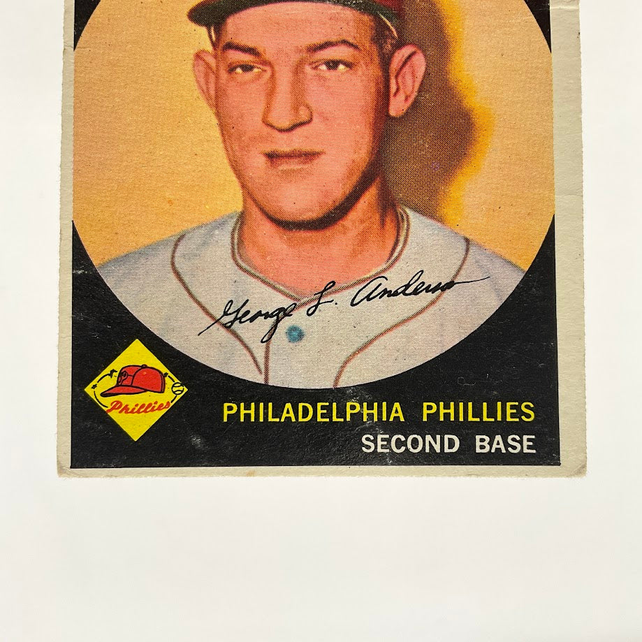 George Anderson 1959 Topps RC #338 Philadelphia Phillies VG