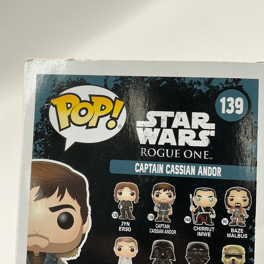Captain Cassian Andor Funko Pop! Star Wars Rogue One #139