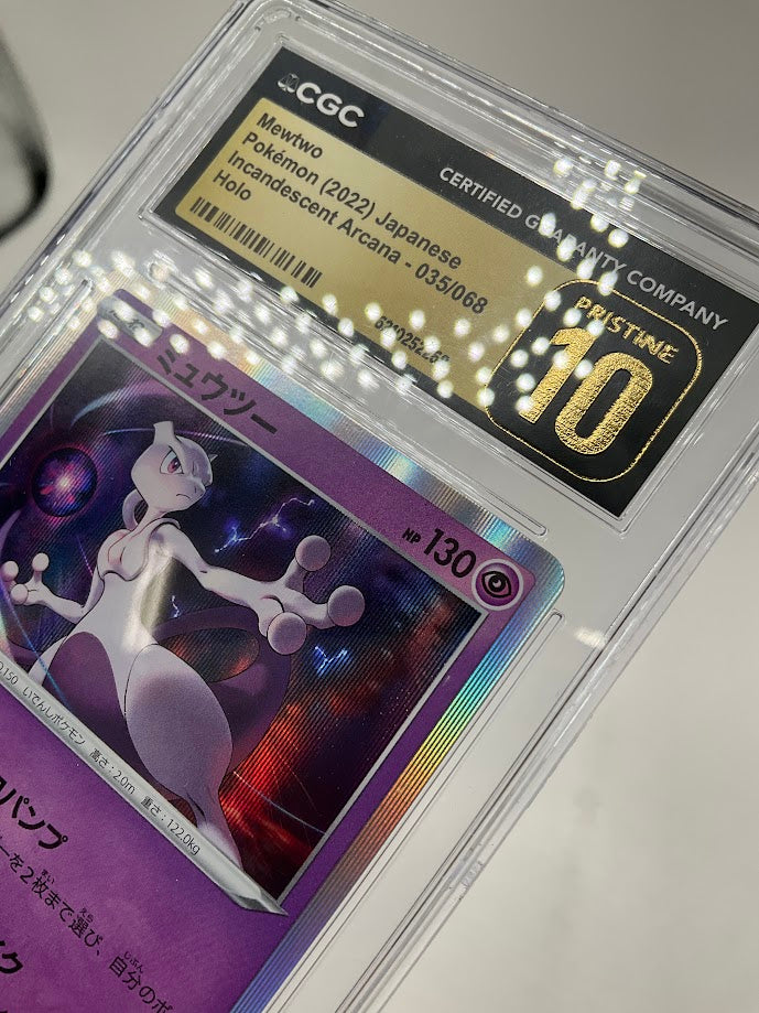 Mewtwo Pokemon Incandescent Arcana Holo Japanese #035 CGC 10 Pristine