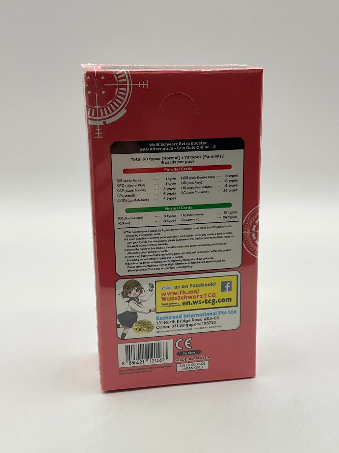 Weiss Schwarz Gun Gale Online II Extra Booster Box