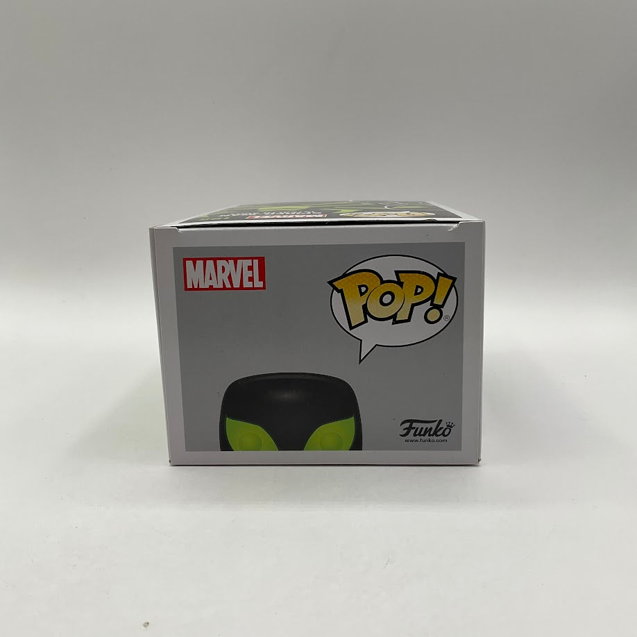 Spider-Man (Stealth Suit) Funko Pop! Marvel #195 GITD Hot Topic