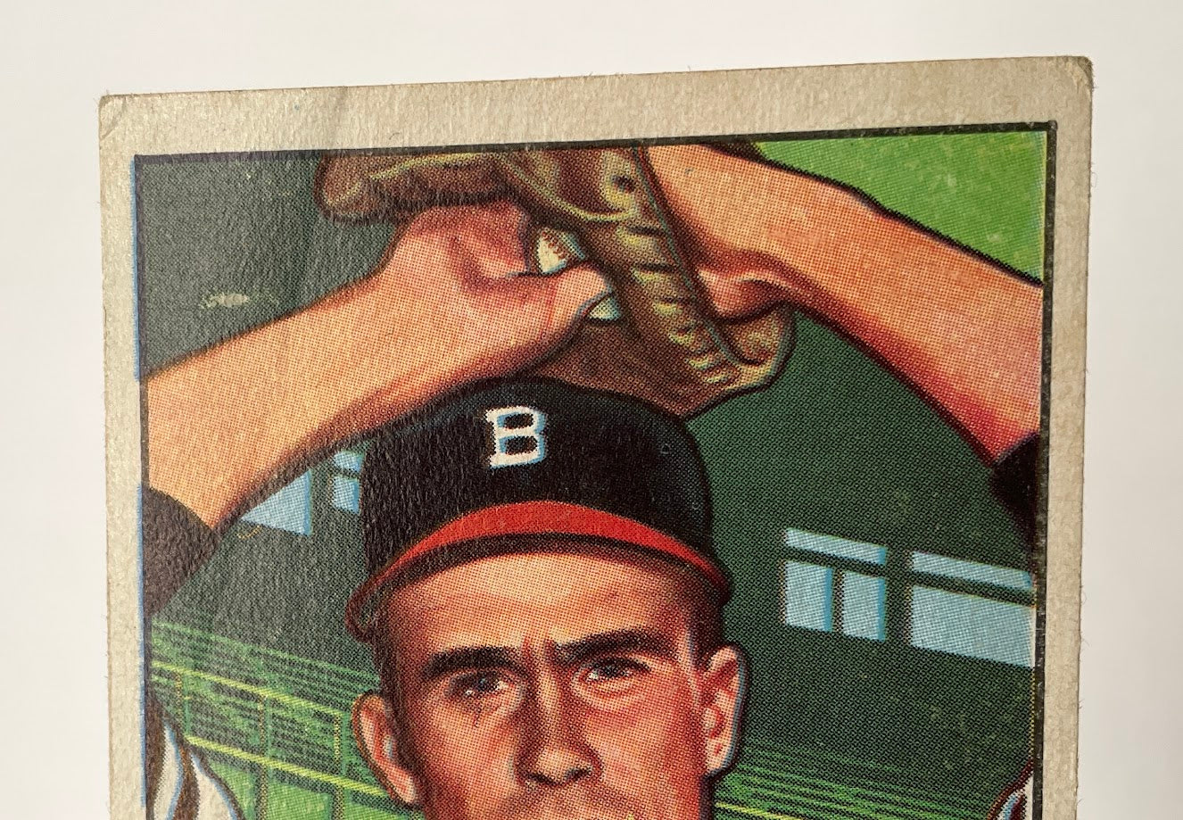 Lew Burdette 1952 Bowman RC #244 Boston Braves VG-EX