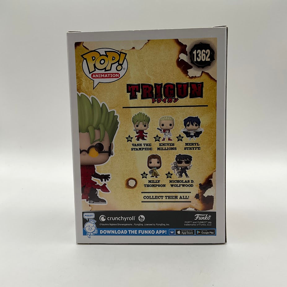 Vash the Stampede Funko Pop! Trigun #1362 Chase Limited Edition