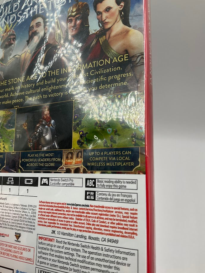 Sid Meier's Civilization VI Nintendo Switch Sealed