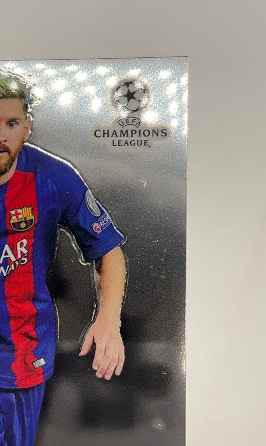 Lionel Messi 2017-18 Topps Chrome UEFA Champions League Promo Sample #LG-LM #1