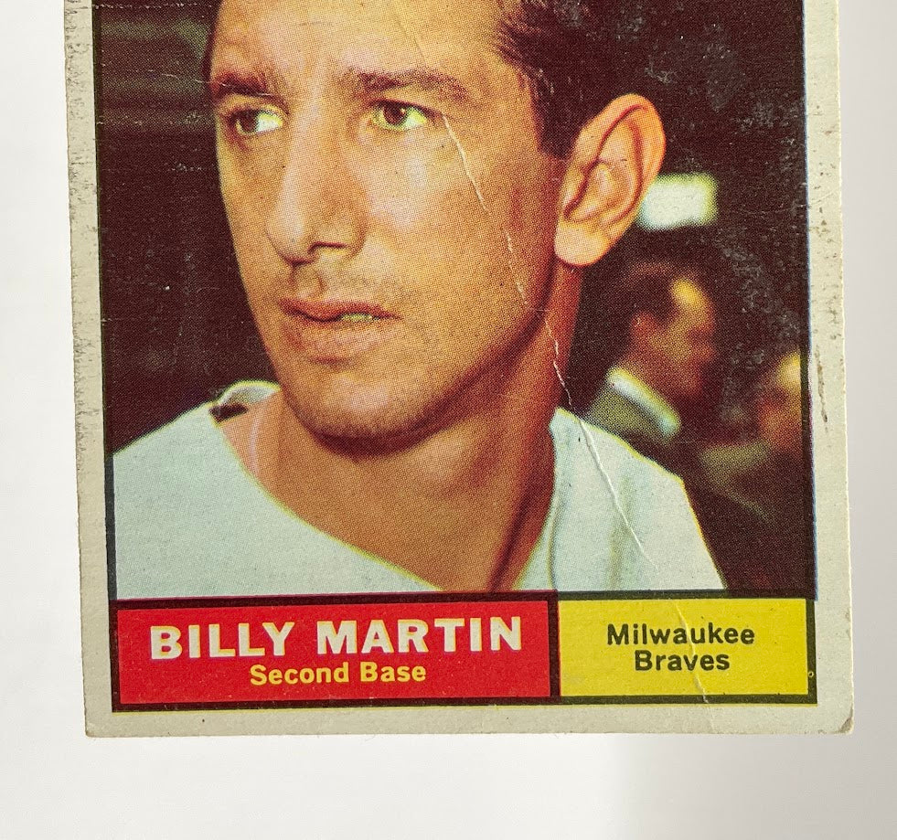 Billy Martin 1961 Topps #89 Milwaukee Braves PR
