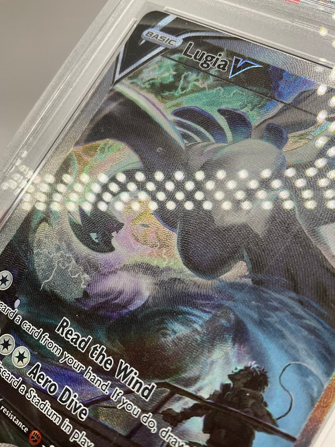 Lugia V Pokemon Silver Tempest Full Art #186 PSA 8