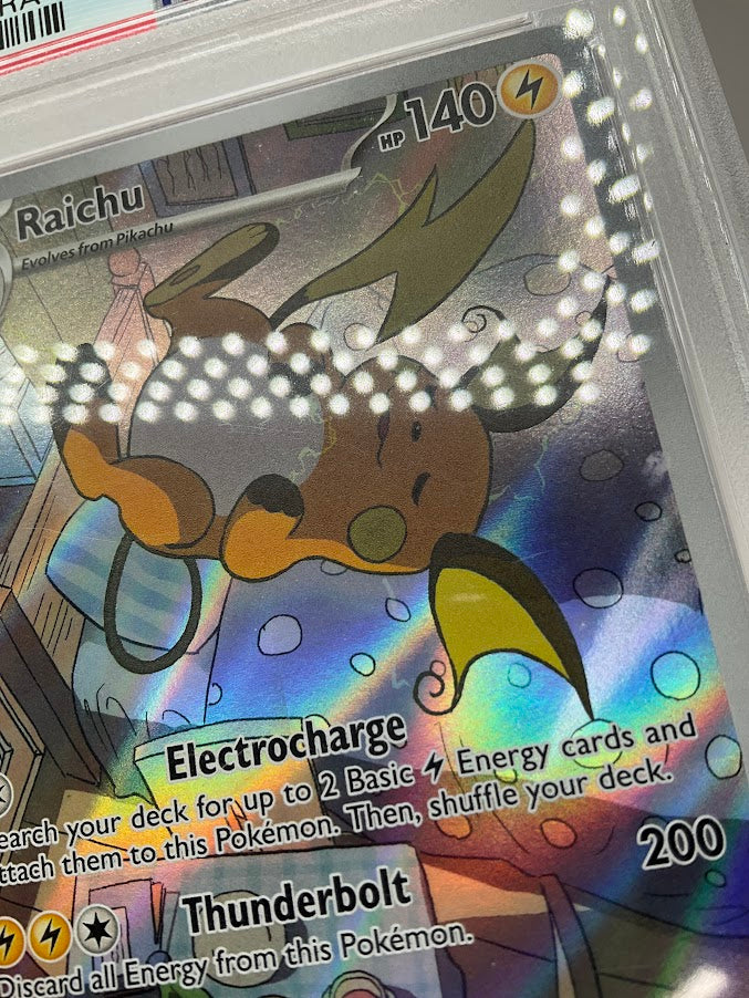 Raichu Pokemon Paldea Evolved Illustration Rare #211 PSA 9