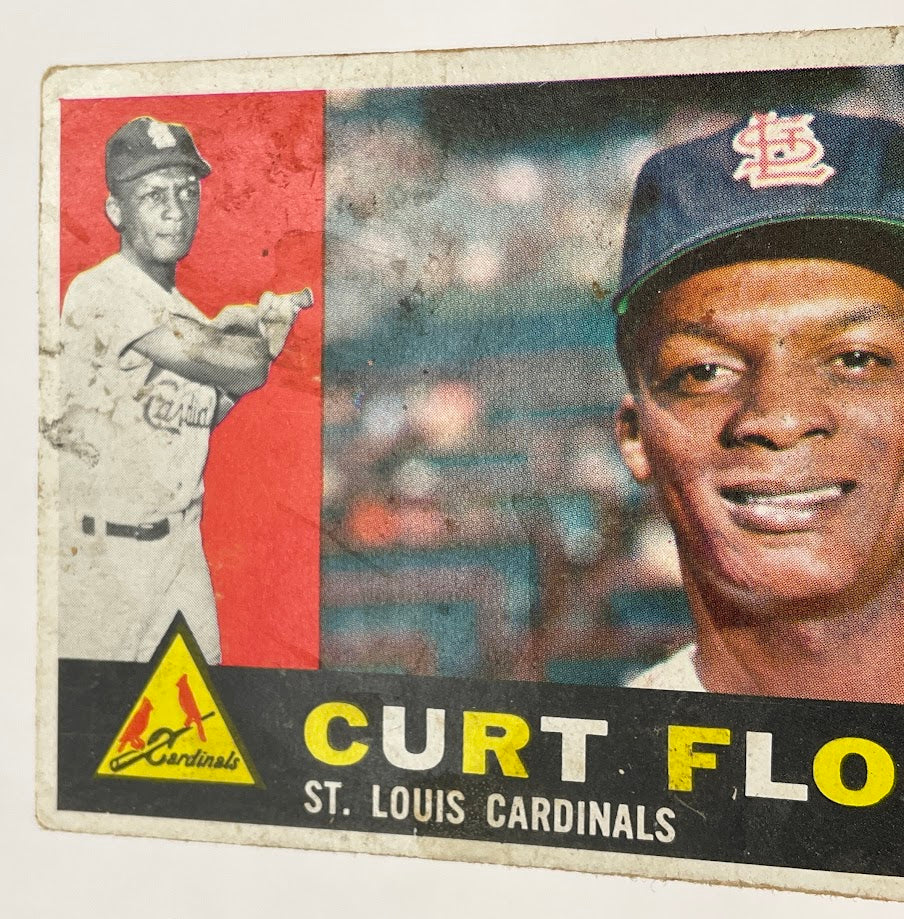 Curt Flood 1960 Topps #275 St. Louis Cardinals GD