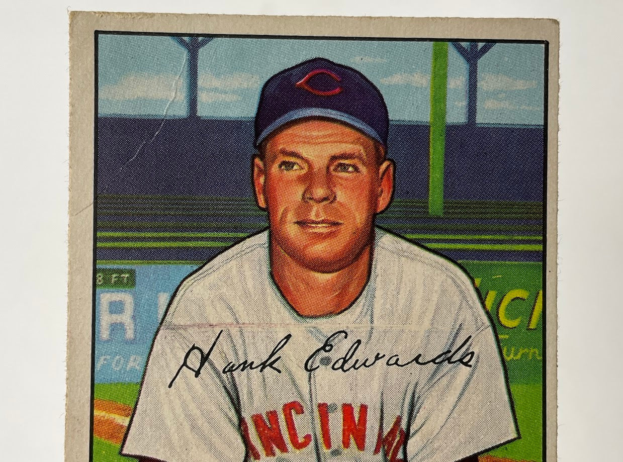Hank Edwards 1952 Bowman #141 Cincinnati Reds VG-EX