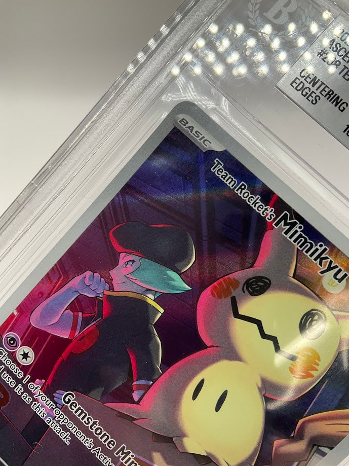 Team Rocket's Mimiyku ex Pokemon Ascended Heroes IR #238 Beckett 9