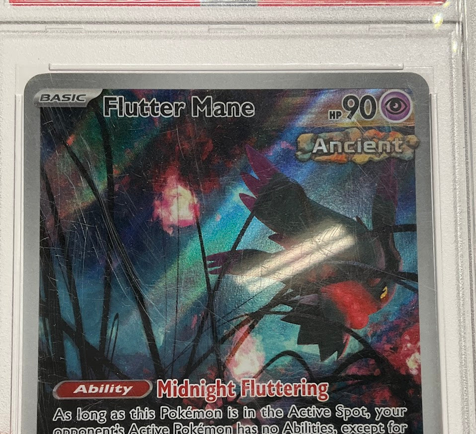 Flutter Mane Pokemon Temporal Forces Pokemon Center Walking Wake #097 PSA 9