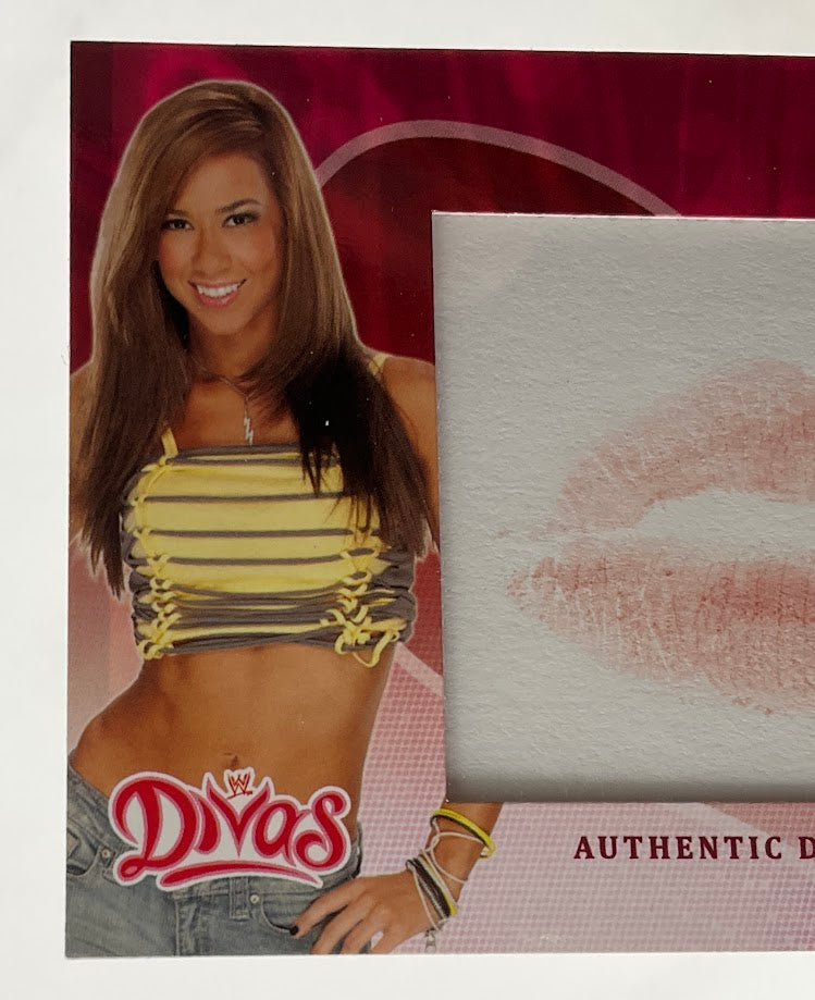AJ Lee 2012 Topps WWE Kiss Card Relic