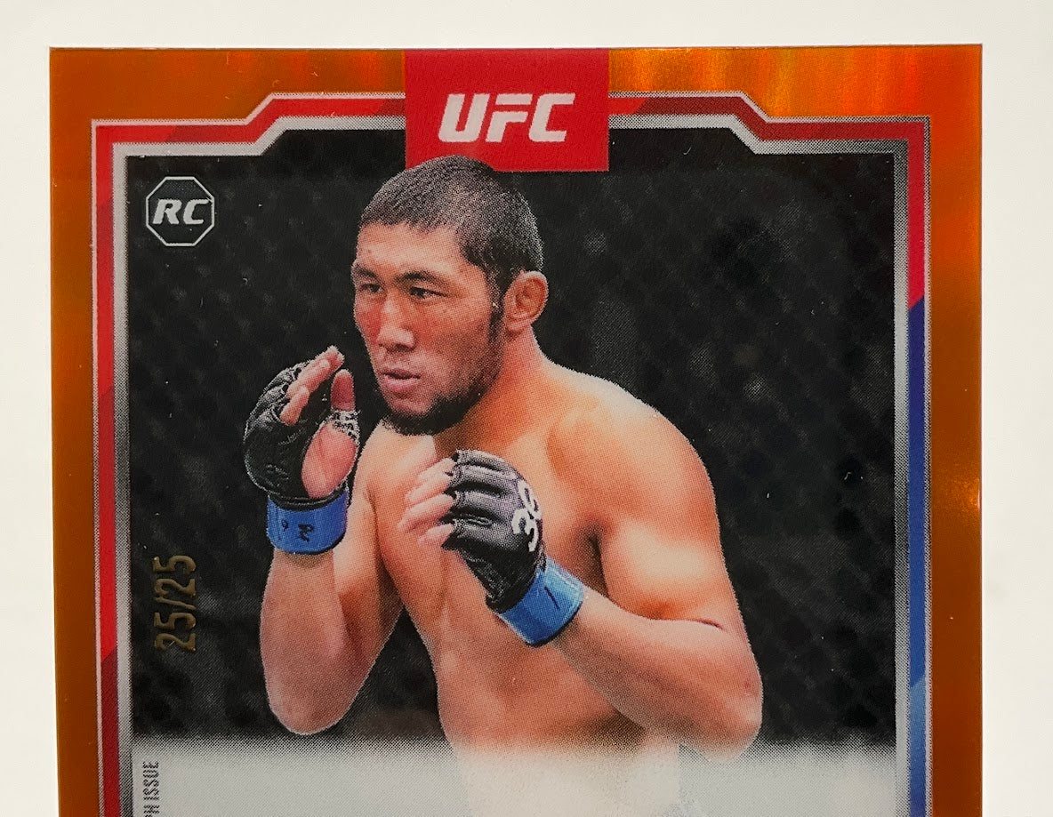 Myktybek Orolbai 2025 Topps Chrome Orange Refractor RC Auto 25/25 #CRA-MO