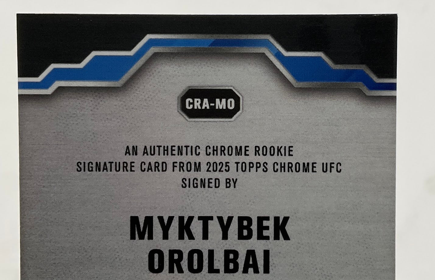 Myktybek Orolbai 2025 Topps Chrome Orange Refractor RC Auto 25/25 #CRA-MO