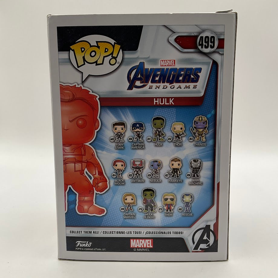 Hulk Funko Pop! Avengers Endgame #499 Walmart Exclusive
