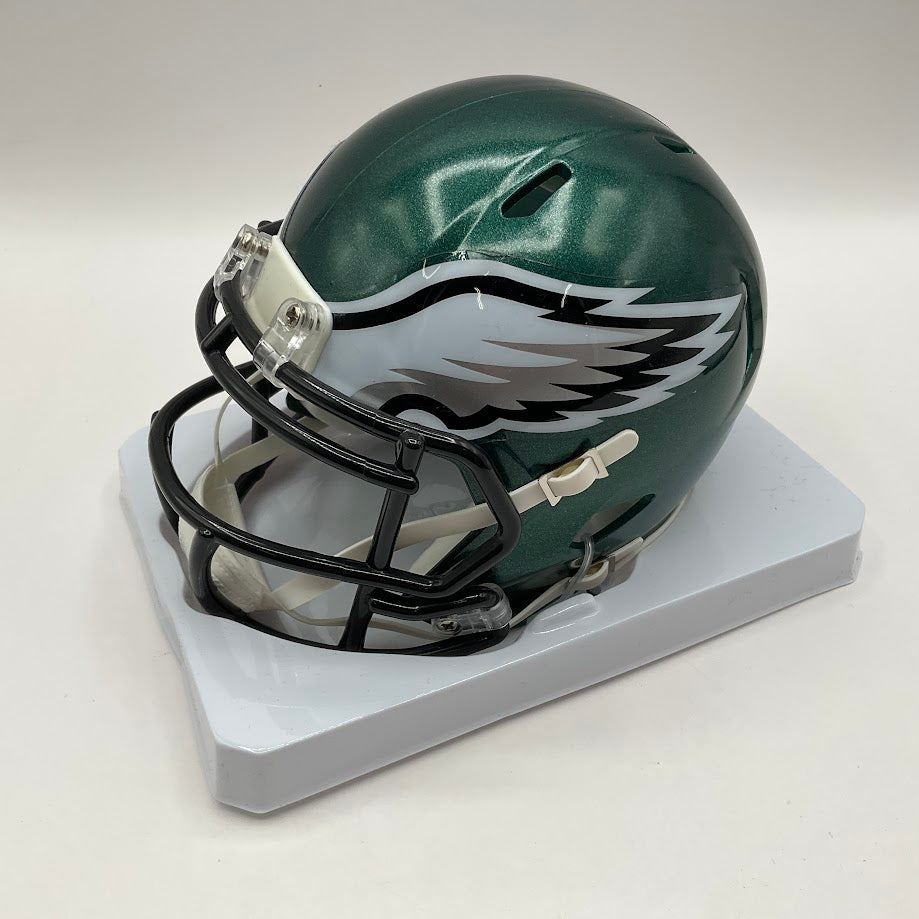 Dallas Goedert Underwraps Signed Philadelphia Eagles Mini Helmet Fanatics COA