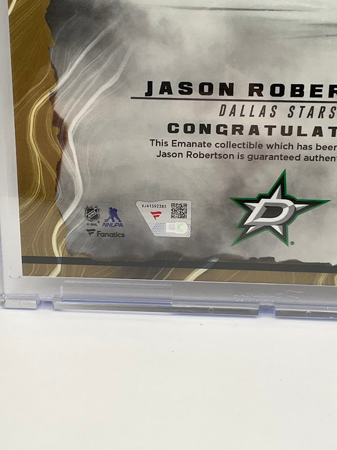 Jason Robertson Underwraps Emanate Auto Dallas Stars 02/50 Fanatics COA