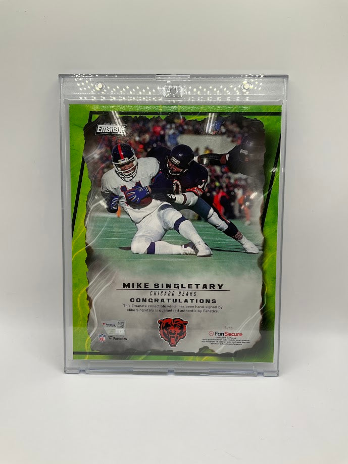 Mike Singletary Underwraps Emanate Auto Chicago Bears 75/99 Fanatics COA