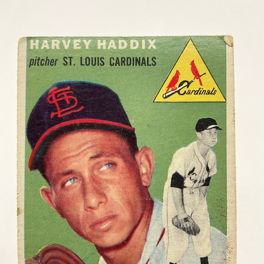 Harvey Haddix 1954 Topps #9 St. Louis Cardinals VG