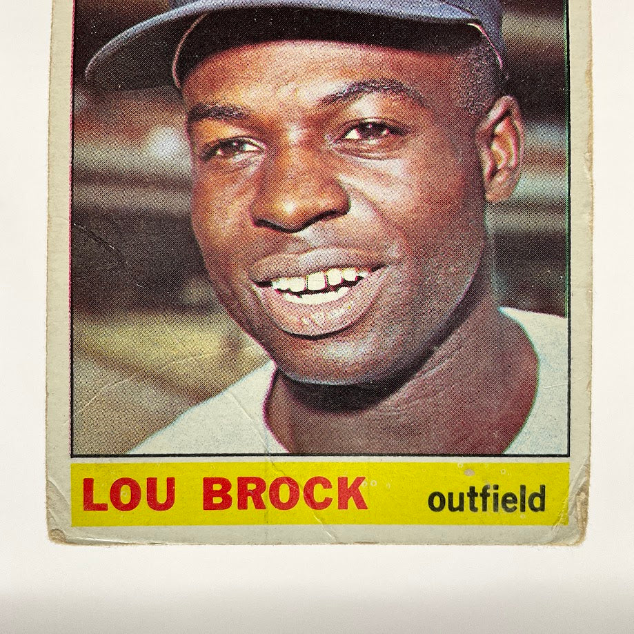 Lou Brock 1966 Topps #125 St. Louis Cardinals PR #2 - Collector Store LLC