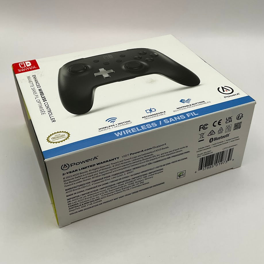 PowerA Black Enhanced Wireless Controller Nintendo Switch