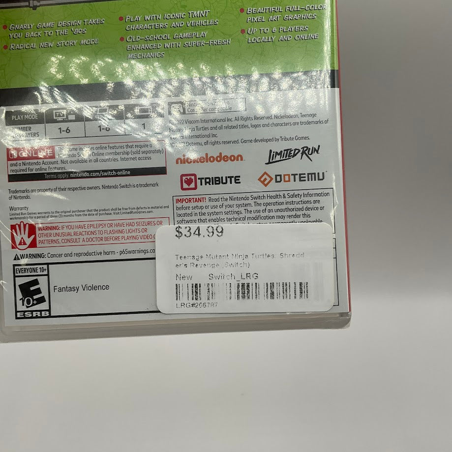 Teenage Mutant Ninja Turtles: Shredder's Revenge Nintendo Switch Sealed
