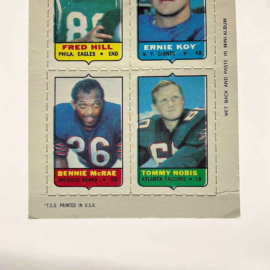 Hill / Koy / McRae / Nobis 1969 Topps Four-in-One #22 GD - Collector Store LLC
