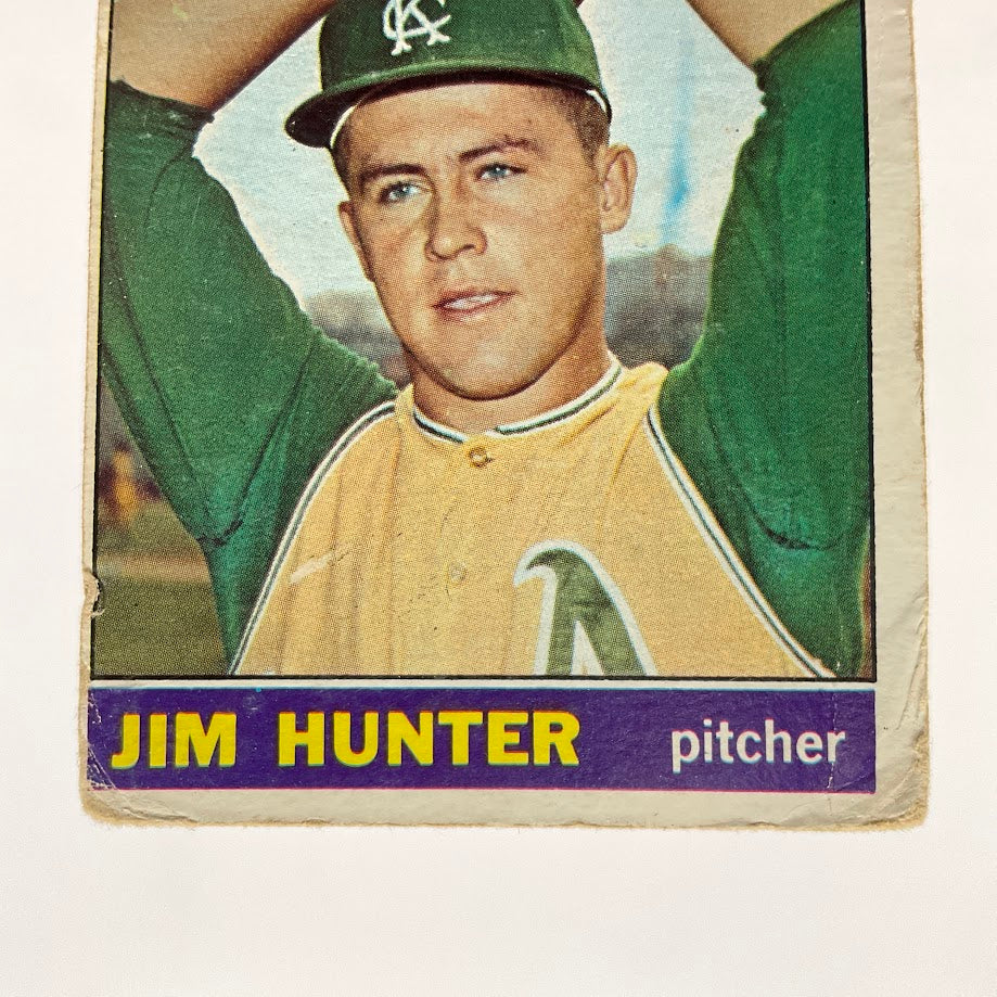 Jim Hunter 1966 Topps #36 Kansas City Athletics PR - Collector Store LLC