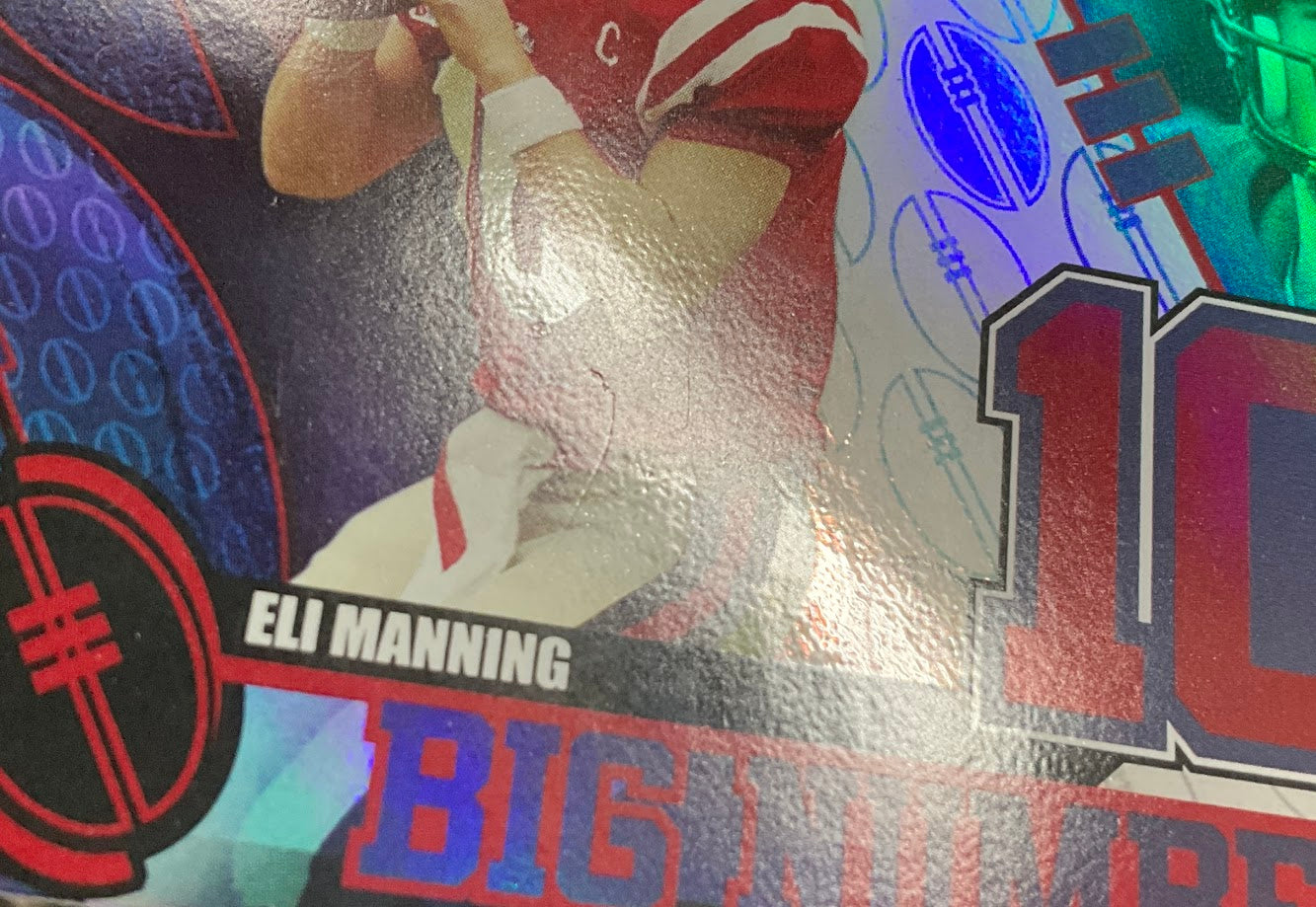 Eli Manning 2004 Press Pass Big Numbers 10 Die-Cut #15
