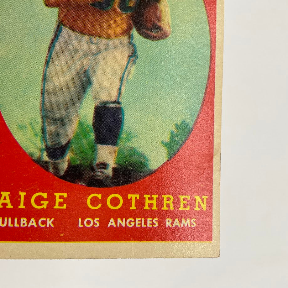 Paige Cothren 1958 Topps RC #92 Los Angeles Rams EX - Collector Store LLC
