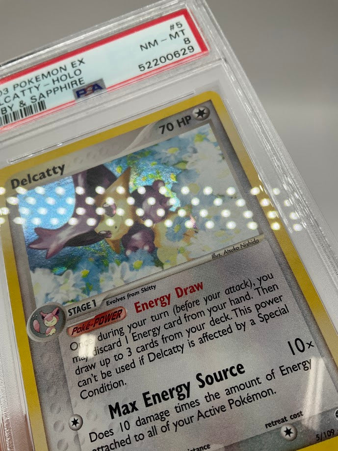 Delcatty Pokemon Ruby & Sapphire Holo #5 PSA 8