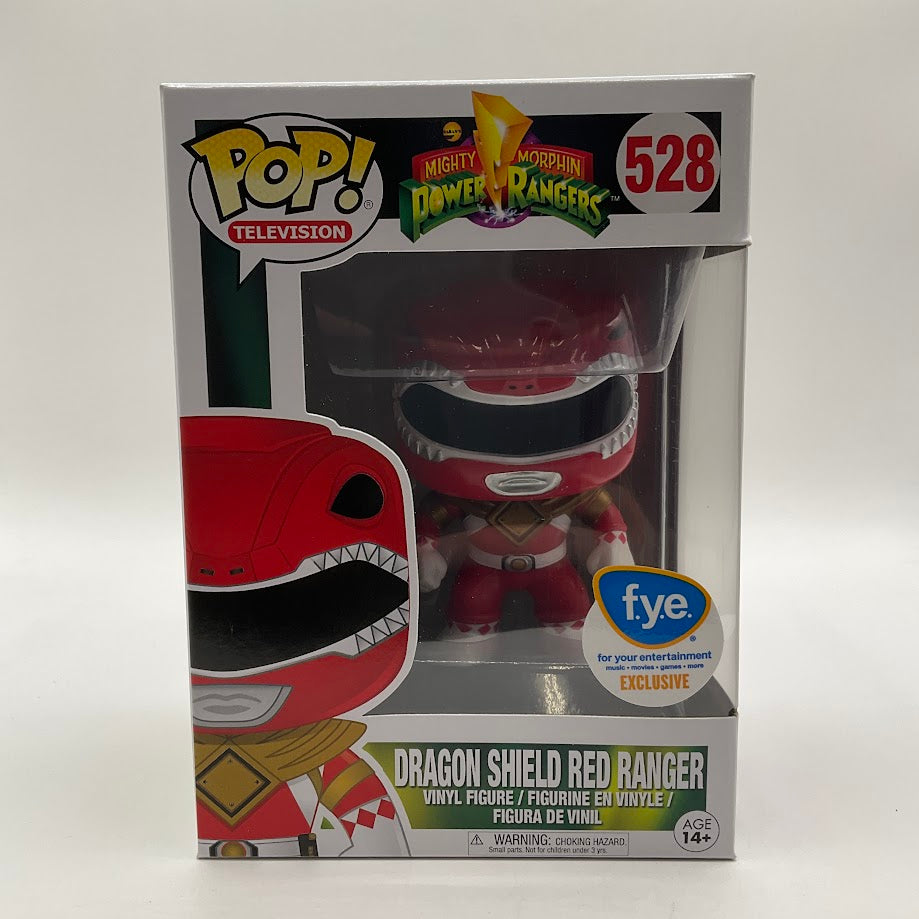 Dragon Shield Red Ranger Funko Pop! Mighty Morphin Power Rangers #528 FYE - Collector Store LLC