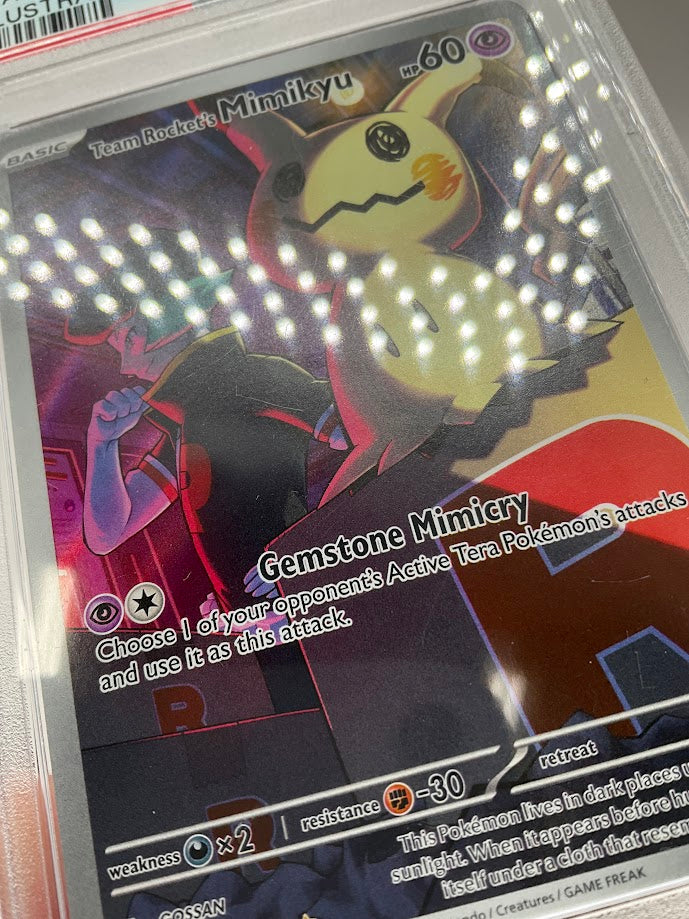Team Rocket's Mimikyu Pokemon Ascended Heroes Illustration Rare #238 PSA 9